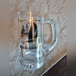 Rhode Island Sailboat Glass Mug